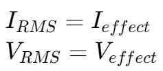 RMS 电流和电压