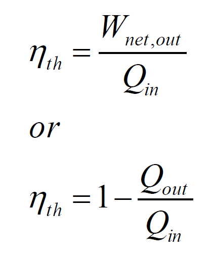 热能效率公式